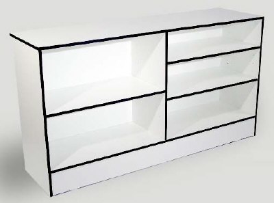 CHECKOUT WRAP COUNTER-FLAT TOP 4'